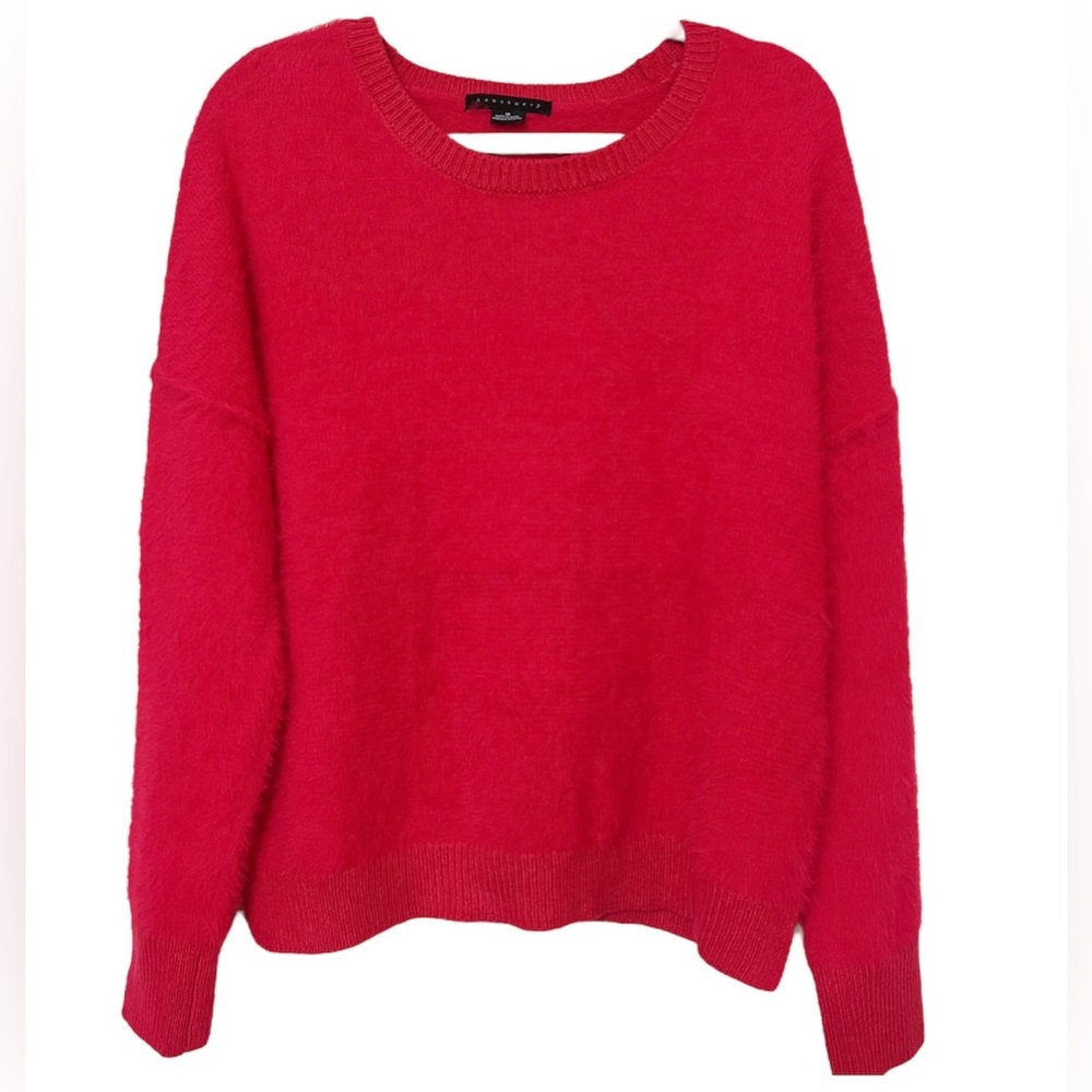 SANCTUARY FLUFF IT UP SWEATER ROUGE Size M - Picture 2 of 14